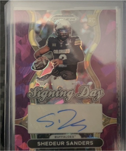 2025 Panini Prizm Draft Picks Signing Day #SD-SSS Shedeur Sanders — front