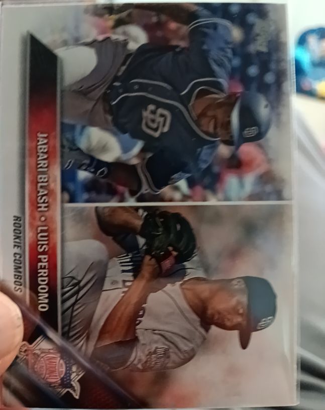2016 Topps Update #US123 Jabari Blash / Luis Perdomo — front