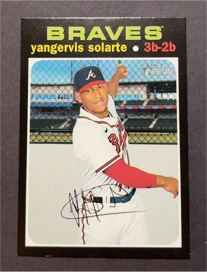 2020 Topps Heritage #616 Yangervis Solarte — front