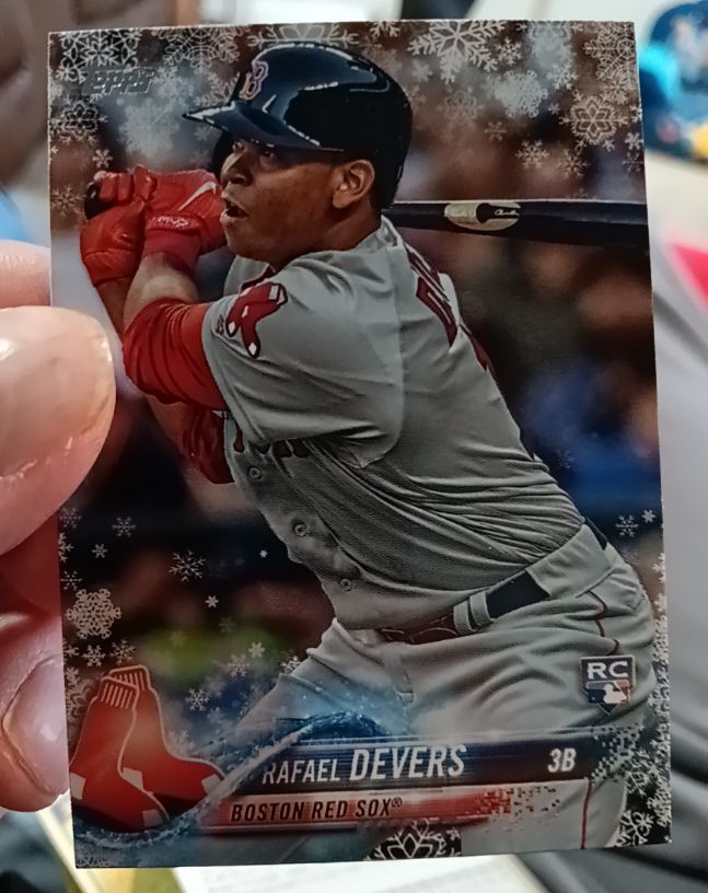 2018 Topps Holiday #HMW67 Rafael Devers — front