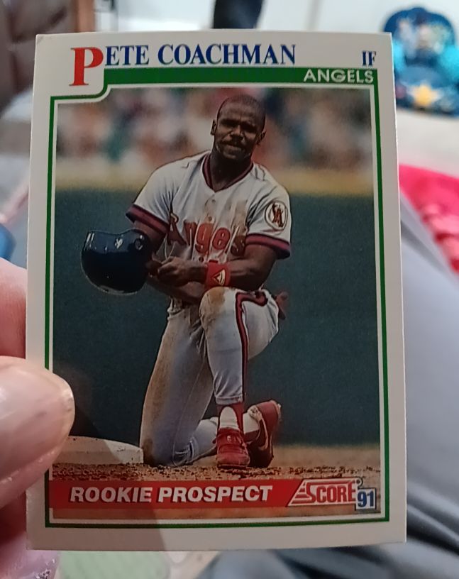1991 Score #344 Pete Coachman — front