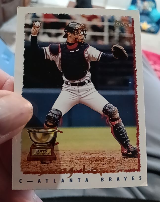 1995 Topps #567 Javy Lopez — front