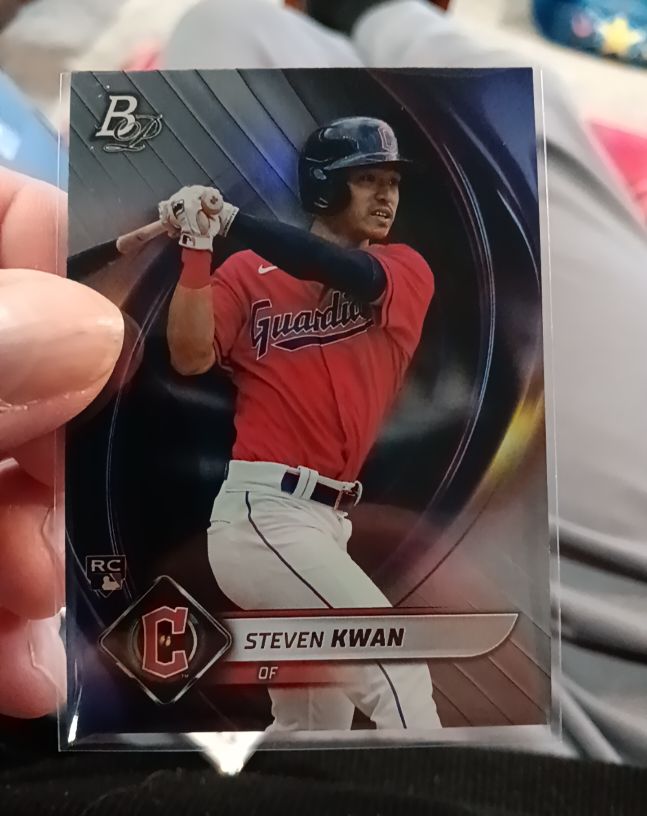 2022 Bowman Platinum #66 Steven Kwan — front