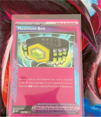 2024 Pokémon SV Temporal Forces #154 Maximum Belt — front