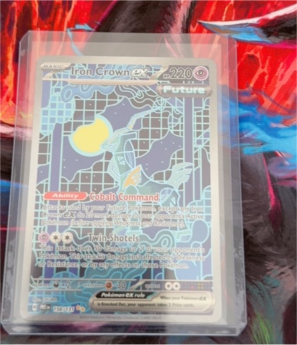 2025 Pokémon TCG Prismatic Evolutions #158 Iron Crown ex — front