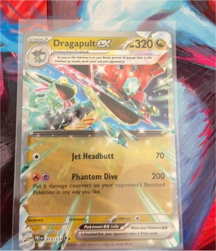 2023 Pokemon Sv: Prismatic Evolutions #073 Dragapult ex — front