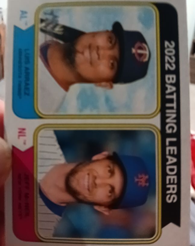 2023 Topps Heritage #201 Luis Arraez / Jeff McNeil — front