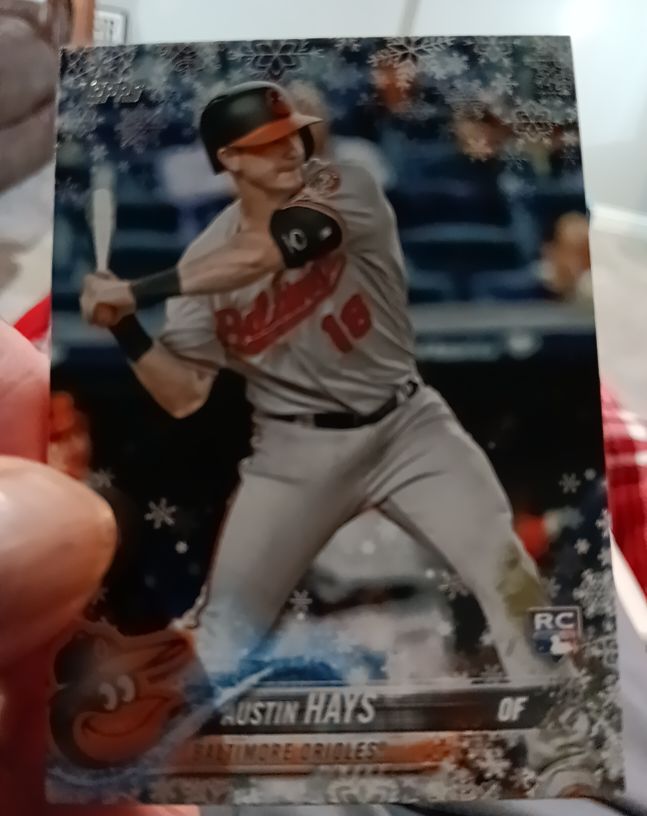 2018 Topps Holiday #HMW19 Austin Hays — front