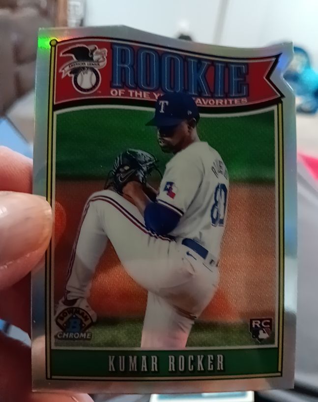 2025 Bowman Rookie of the Year Favorites #ROY-5 Kumar Rocker — front