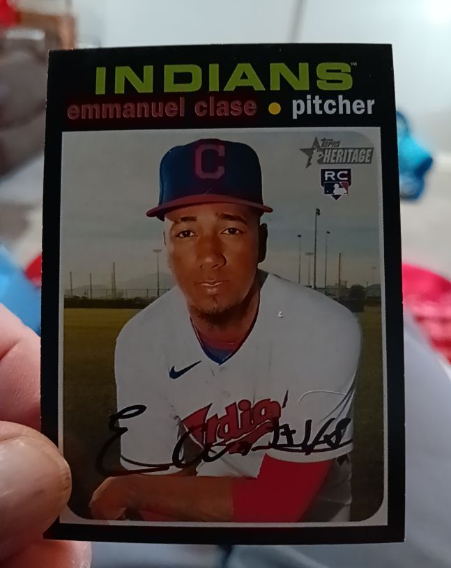 2020 Topps Heritage High Number #602 Emmanuel Clase — front