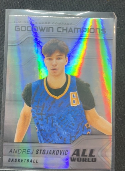 2023 Upper Deck Goodwin Champions #AW-15 Andrej Stojakovic All-World — front