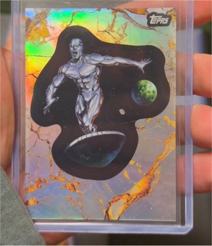 2025 Topps Marvel Comic Book Heroes #91 Silver Surfer — front
