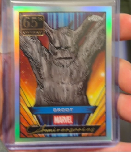 2025 Topps Chrome Marvel #MA-2 Groot 65th Anniversary — front