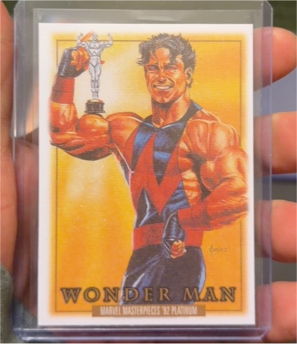 2024 Marvel Masterpieces '92 Platinum #93 Wonder Man — front