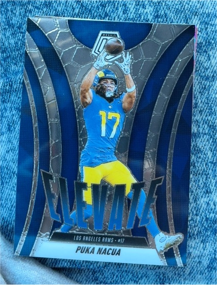 2025 Panini Mosaic #18 Puka Nacua Elevate — front