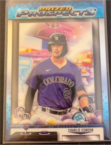 2025 Bowman Draft Chrome Prized Prospects #PP-20 Charlie Condon — front
