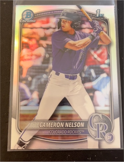 2025 Bowman Chrome #BDC-130 Cameron Nelson — front