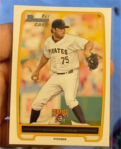 2012 Bowman Prospects #BP86 Gerrit Cole — front
