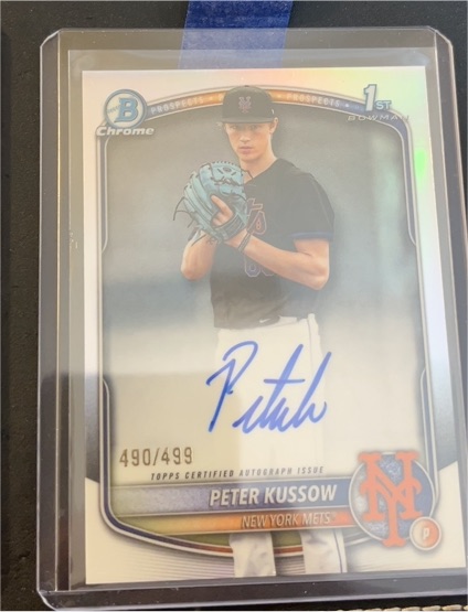 2025 Bowman Chrome #490 Peter Kussow — front