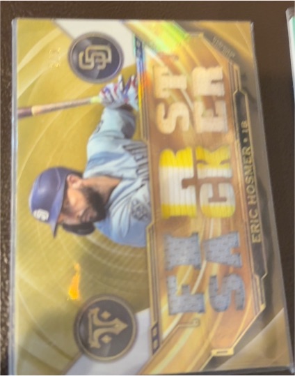 2023 Topps Father's Day Commemorative Team Patches #FD-JS Eric Hosmer — front