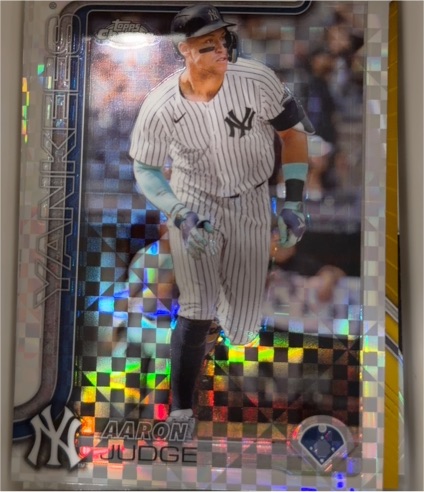 2025 Topps Chrome #99 Aaron Judge X-Fractor — front