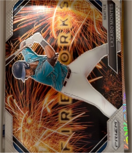 2024 Panini Prizm Fireworks #3 Lazaro Montes — front