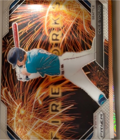 2024 Panini Prizm Fireworks #8 Cole Young — front