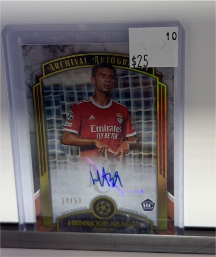 2022-23 Topps Museum Collection Archival Autograph #137 Henrique Araujo — front