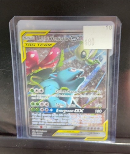 2019 Pokémon TCG SM Black Star Promo #SM167 Celebi & Venusaur GX — front