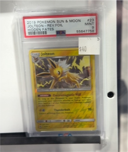 2019 Pokémon Sun & Moon #23 Jolteon Reverse Foil Hidden Fates — front
