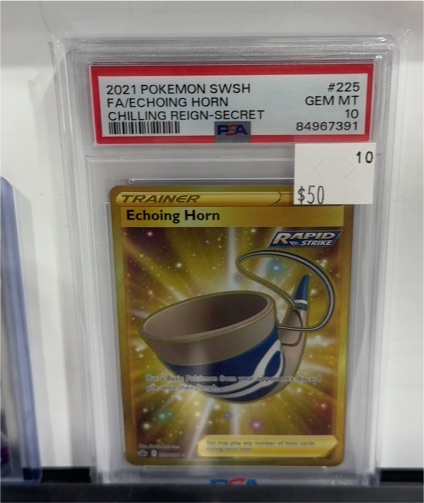 2021 Pokémon SWSH #225 Echoing Horn — front