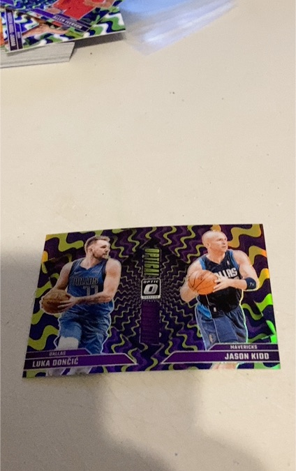 2024-25 Panini Donruss Optic Optical Illusions #1 Luka Dončić Jason Kidd — front