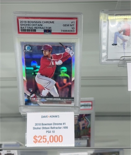 2018 Bowman Chrome #1 Shohei Ohtani — front