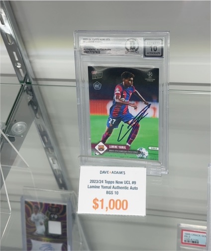 2023-24 Topps Now UCL #9 Lamine Yamal — front