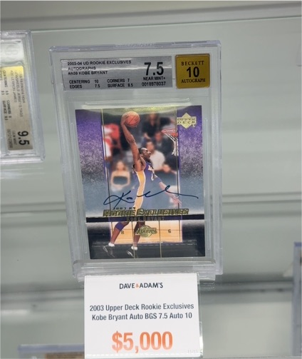 2003 Upper Deck Rookie Exclusives #Kobe Bryant — front