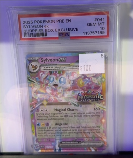 2025 Pokémon Prismatic Evolutions #041 Sylveon ex — front