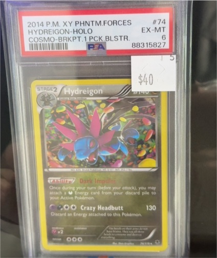 2014 Pokémon XY Phantom Forces #74 Hydreigon Holo — front
