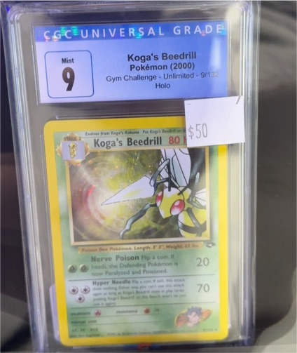 2000 Pokémon Gym Challenge #9 Koga's Beedrill — front