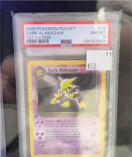 2000 Pokemon Rocket 1st Edition #18 Dark Alakazam — front