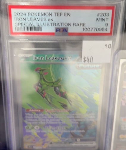 2024 Pokemon TEF EN #203 Iron Leaves ex Special Illustration Rare — front