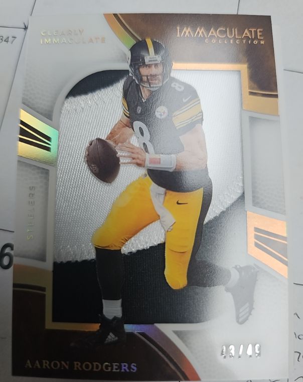 2024 Panini Clearly Immaculate #43 Aaron Rodgers — front