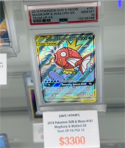 2019 Pokemon Sun & Moon #161 Magikarp & Wailord GX — front