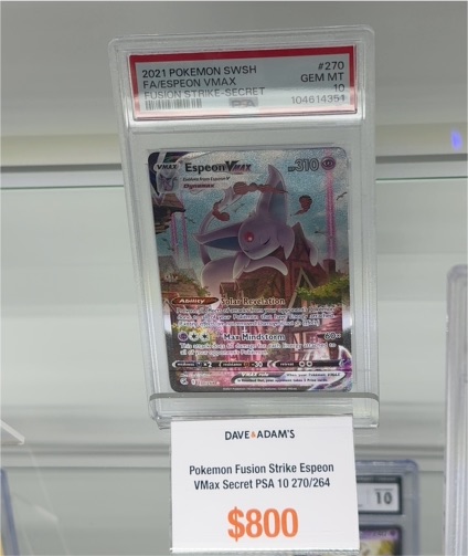2021 Pokémon SWSH Fusion Strike #270 Espeon VMAX — front