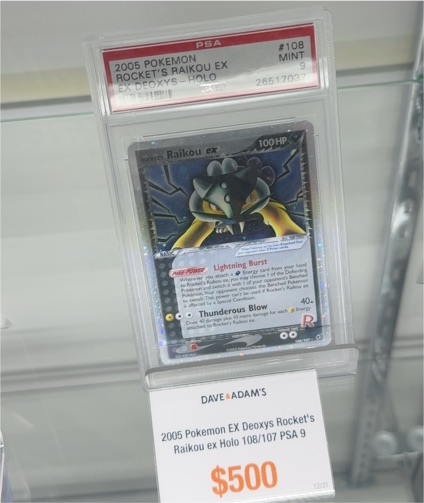 2005 Pokemon EX Deoxys Rocket's Raikou EX #108 — front