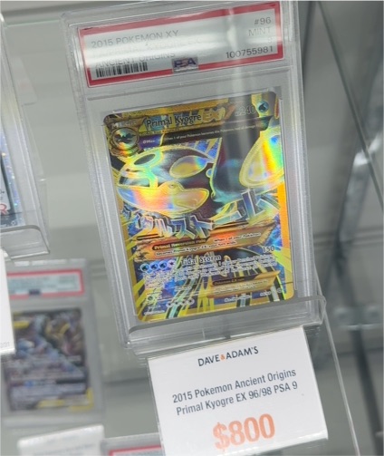 2015 Pokémon XY Ancient Origins #96 Primal Kyogre EX — front