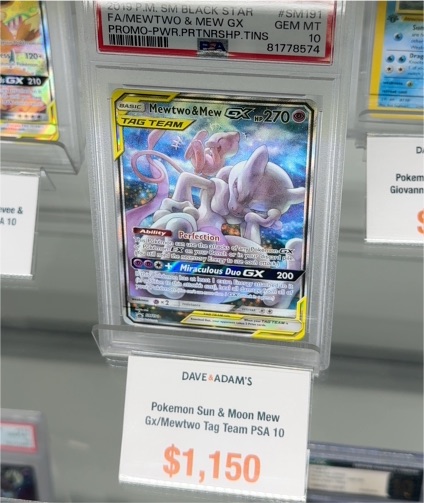 2019 Pokemon Sun & Moon #SM191 Mewtwo & Mew GX Tag Team — front