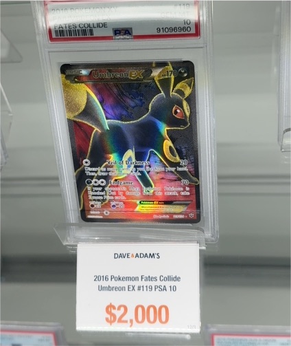 2016 Pokemon Fates Collide #119 Umbreon EX — front