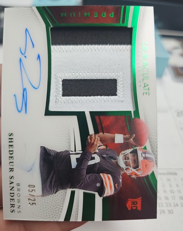 2023 Panini Immaculate Premium #05/25 Shedeur Sanders — front