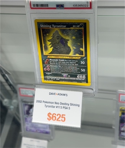 2002 Pokemon Neo Destiny #113 Shining Tyranitar — front