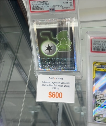 2002 Pokemon Legendary Collection #101 Potion Energy Reverse Holo — front